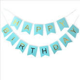 Happy Birthday Letter Pull Flag
